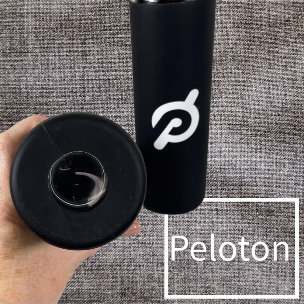 Peloton glass water bottle*2 available *classic black and white *TRENDING* cycle